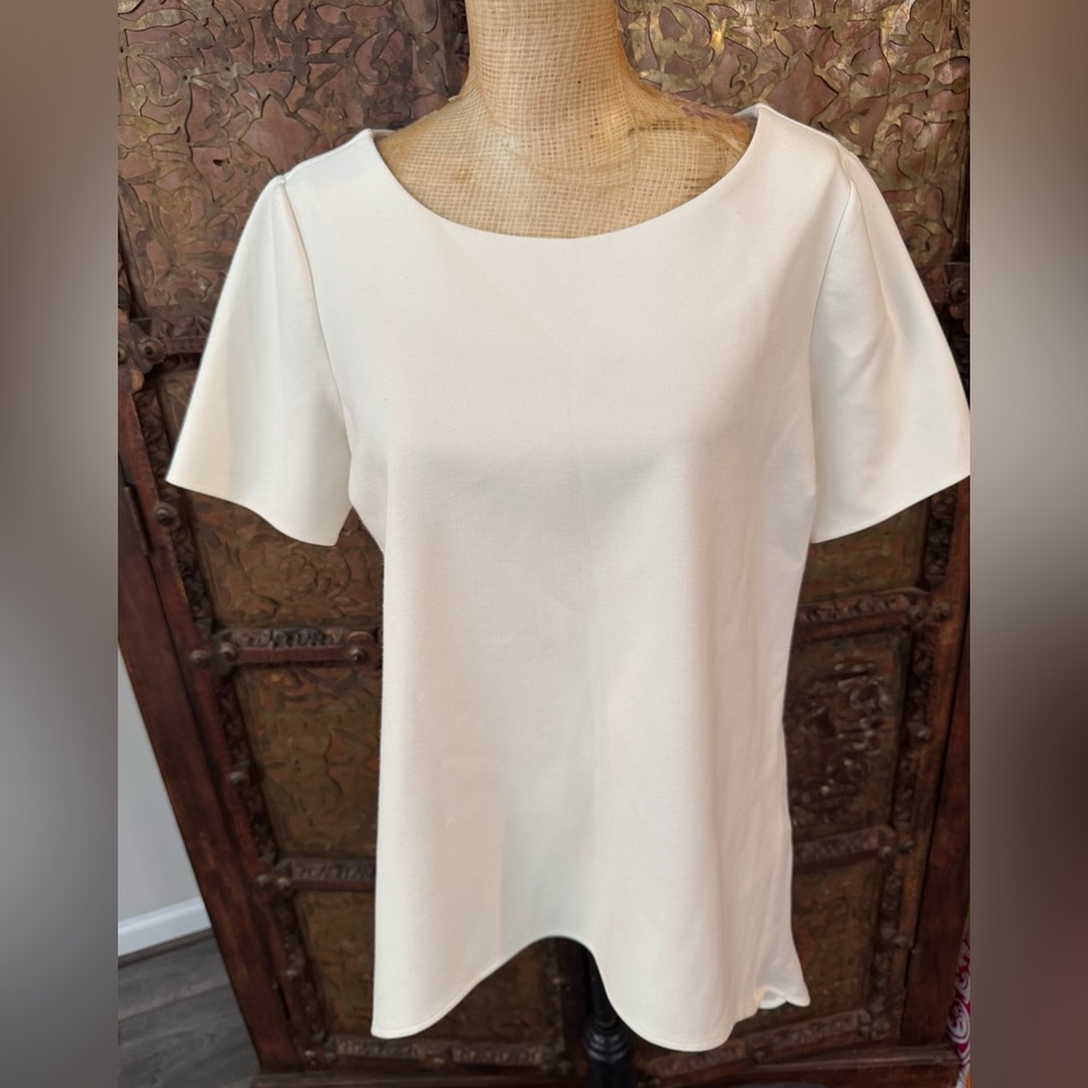 Elizabeth and James ivory Fitted Blouse‎ L